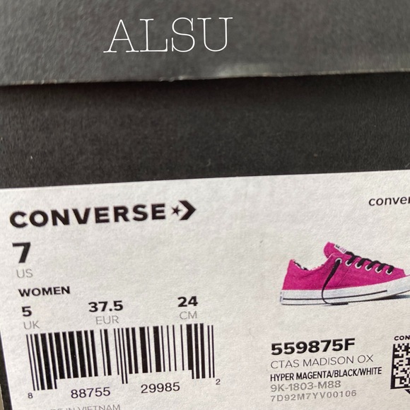 Converse Ctas Madison Ox Low Top Hyper Magenta W - Picture 8 of 8